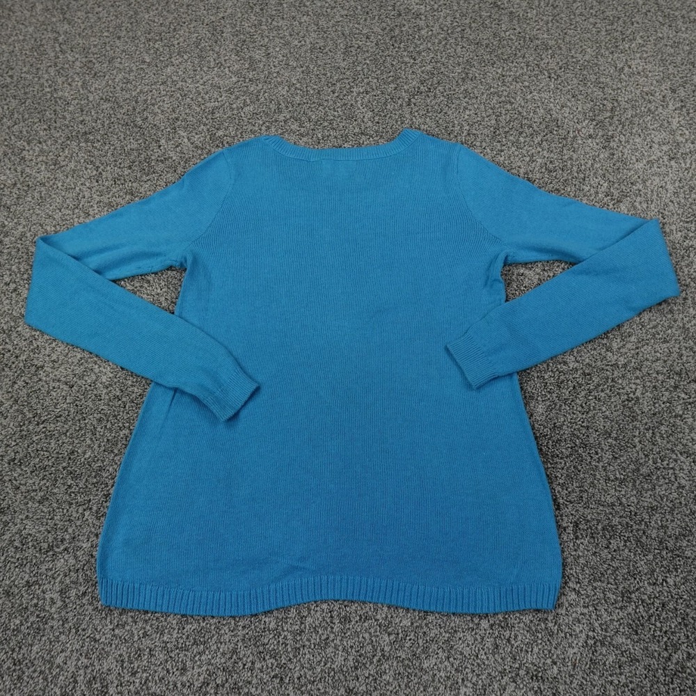 Hollister Sweater Womens M Blue Knit Pullover Sweatshirt Casual Preppy Surf HCO - Picture 8 of 13